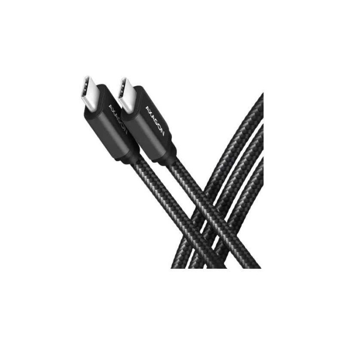 Cablu de date/incarcare AXAGON USB-C la USB-C 2.0 1m PD 240W 5A pentru transfer rapid matisat conector aluminiu BUCM2 CM10AB