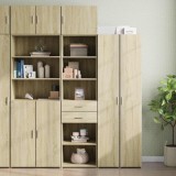 VidaXL Dulap de depozitare slim, stejar sonoma, 50x42,5x225cm, lemn