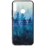 Husa Huawei Y7p Silicon Negru Model 11 + Sticla Temperata, Protectie Camera