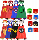 Ks Costumes 8 bucăți pelerine de supererou pentru băieți Dress Up Party Favors (