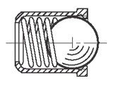 Știfturi de siguranță clichet bilă BOSSARD 6mm Otel Inoxidabil A2, Diametru orificiu 5mm, Norma BN 13376