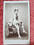 Fotografie tip CDV, White Montaubry, dansatoare la Opera 1861-1873