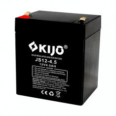 Acumulator AGM 12V, 4.5Ah, F1 - KIJO JS12-4.5 SafetyGuard Surveillance