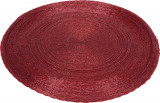 Suport pentru farfurie, &Oslash;35 cm, textil, rosu, Excellent Houseware