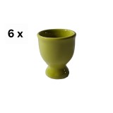Set 6 suporturi de ou, 6.5 cm, Verde Mar