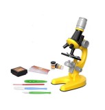 Set microscop optic pentru copii 100-1200x galben