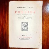 E1-Alfred de Vigny- POESIES-Ed. veche franceza interbelica stare buna.