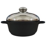 Oala cu capac din aluminiu turnat teflonat Dessini 20 cm