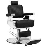 Scaun frizer, negru, 68 x 69 x 116 cm, piele ecologică