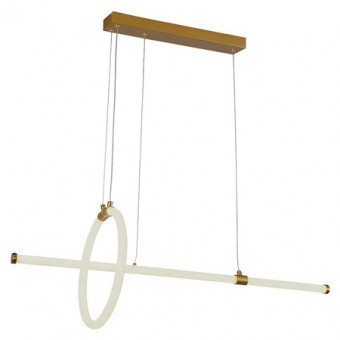 Candelabru led 16W, 3000K, 86X100cm, auriu foto