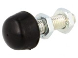 Şurub de presiune M6 cu bază de 12mm din neopren