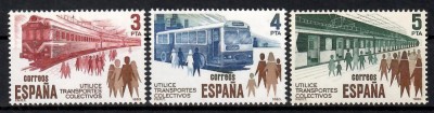 Spania 1980 - Transport public, MNH foto