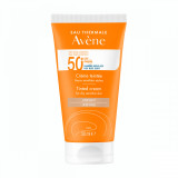 Crema de fata nuantatoare cu protectie solara Cleanance Triasorb SPF50+, 50ml, Avene