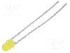 Dioda LED, 3mm, galbena, 1,6...10mcd, 20mA, 2,4...3V, VISHAY - TLHY4400-MS12