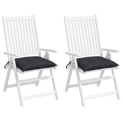 vidaXL Perne de scaun, 2 buc., negru, 50x50x7 cm, textil oxford foto