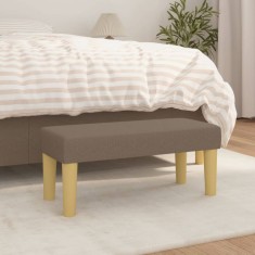 vidaXL Bancă, gri taupe, 70x30x30 cm, textil