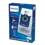Set 4 saci aspirator PHILIPS S-Bag Classic Long Performance FC802103