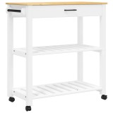 Cumpara ieftin Carucior de bucatarie &bdquo;MONZA&rdquo;, 84x40x88,5 cm, lemn masiv de pin