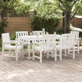 vidaXL Set de 6 scaune de grădină Alb 65.5x55.5x88 cm HDPE