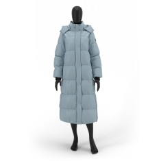 Geaca dama bleu oversize GF010 foto