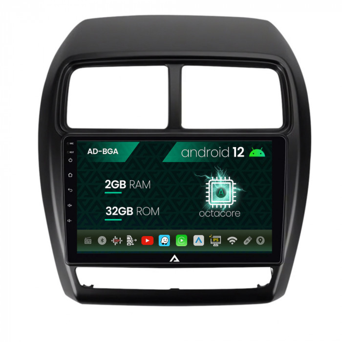 Navigatie Mitsubishi ASX (2016-2019), Android 12, A-Octacore 2GB RAM + 32GB ROM, 10.1 Inch - AD-BGA10002+AD-BGRKIT267V2