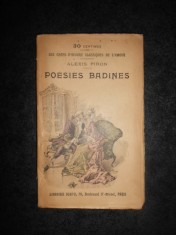 ALEXIS PIRON - POESIES BADINES (editie veche) foto
