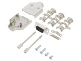 Conector D-Sub 9-Pini Tată Lipire Cablu Gold Flash