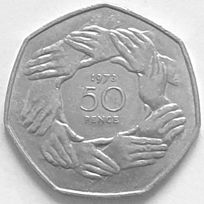 Marea Britanie moneda comemorativa 50 Pence 1973 - XF