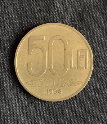 Moneda 50 lei 1996 foto