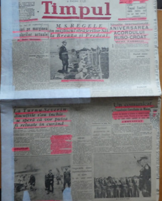 Ziarul Timpul, 27 August 1940 foto
