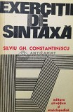 Cumpara ieftin Exercitii de sintaxa - 1977 - Silviu Constantinescu ($T73)