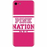 Husa silicon pentru Apple Iphone 6 Plus, Pink Nation
