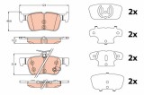 TRW GDB2115 set placute frana,frana disc