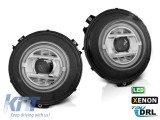 Set de faruri xenon potrivit pentru Mercedes G-Class W463 2007-2017 cu baza neagra, stanga si dreapta Performance AutoTuning