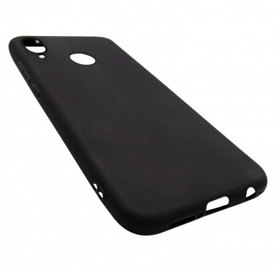 Husa silicon negru mat pentru Huawei P20 Lite foto