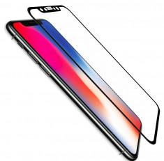 Folie de Sticla Cold Carving 5D Negru IPhone X tempered glass foto