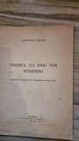 Cronica lui Jorg von Nurnberg - Constantin I. Karadja