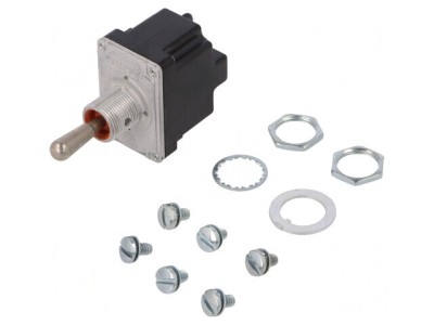 Comutator Basculant DPDT (ON)-ON-(ON) 6A 230VAC IP67 foto