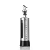 Cumpara ieftin Sticla pentru Ulei si Otet cu Dozator Anti-Picurare, 500 ml, Recipient din Sticla si Otel Inoxidabil, Indicator Nivel, pentru Ulei, Otet si Sosuri, Gr