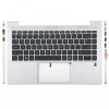 Carcasa superioara cu tastatura palmrest Laptop, HP, ProBook 440 G9, 445 G9, M23769-001, 4BX8QTATPB0, iluminata, argintie, layout US