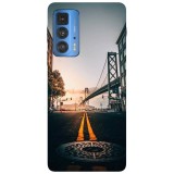 Husa compatibila cu Motorola Edge 20 Lite model City Streets, Silicon, TPU, Viceversa, Transparent, Carcasa
