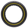 Anvelopă plină 8.5x2-6.1/B34, pentru trotineta electrică, negru cu linie galbenă | Motorevolution