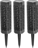 Set 3 lampi solare de gradina Strend Pro Kang, LED, 31 cm, lumina calda