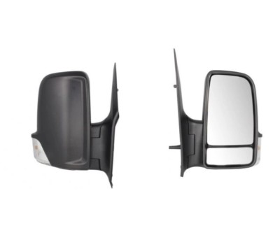 Oglinda usa exterioara MERCEDES SPRINTER, 07.2006-06.2018, VW CRAFTER (2E), 12.2005-04.2017, View Max, partea dreapta, reglare electrica; carcasa nea foto