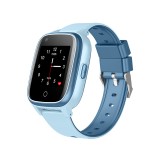 Ceas Smartwatch Pentru Copii Wonlex KT17, Albastru cu Functie de Localizare GPS, Comunicare bidirectionala, Pedometru, Alarma, Camera, Mesagerie, Apel