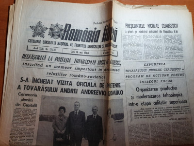 romania libera 16 mai 1988-140 ani de la adunarea de la blaj,schela targu ogna foto
