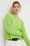 Cumpara ieftin American Vintage cardigan din lana culoarea verde, călduros