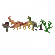 Set animale 8 piese 14 cm Midex Jurassic Erra 2075A, Multicolor foto