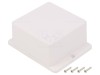 Carcasa universala TAKACHI TWF8-4-8W ABS Alba IP40 80x80.6x43.5mm