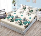 Cumpara ieftin Husa Pat cu Elastic 3 Piese 180x200 cm + 2 Fete Perna 50x75 cm